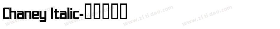 Chaney Italic字体转换
